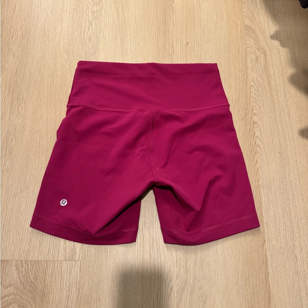 Lululemon Athletica Magenta Bike Shorts